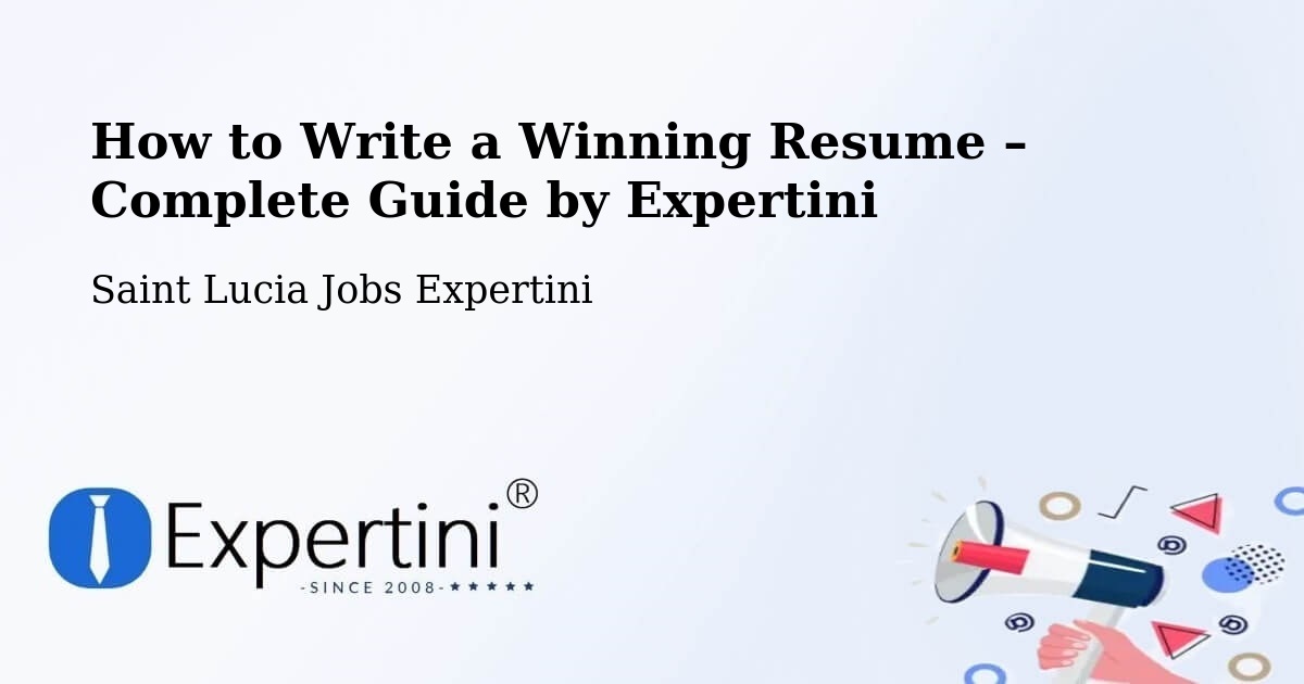 Resume Writing Guide for Job Seekers – Banse - Banse, Saint Lucia Jobs Expertini